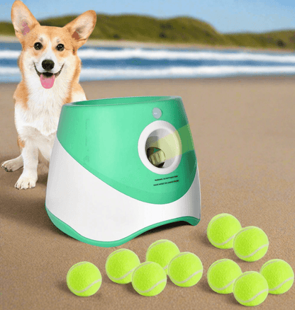 Automatic Ball Launcher Dog Throwing Machines Toy Interactive Tennis Pet Thrower