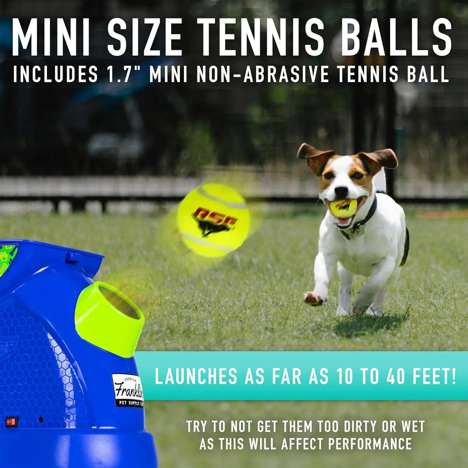 Mini Automatic Tennis Ball Launcher for Dogs – Ready Set Fetch Electronic Dog Toy for Interactive Playtime