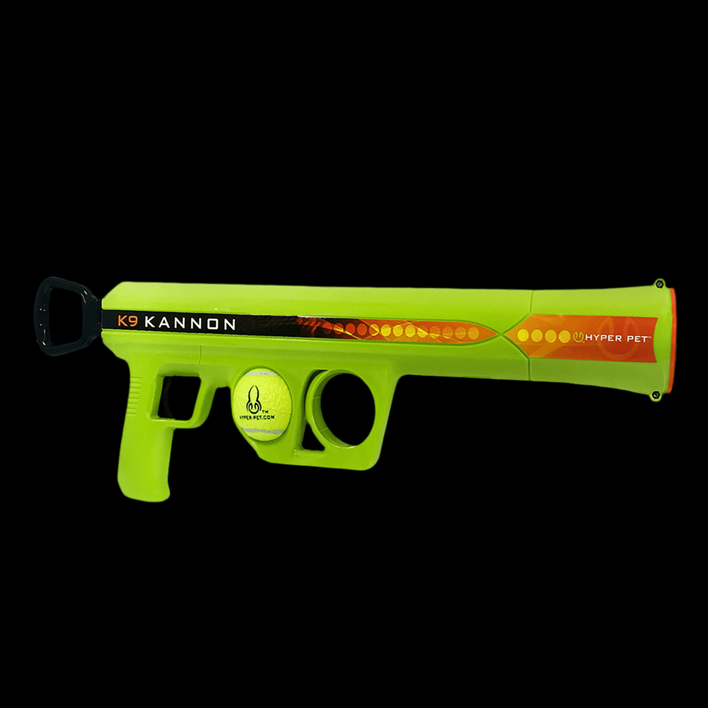 K9 Kannon Dog Tennis Ball Launcher Interactive Dog Toy with 1 Dog Ball, Green, ball launcher, ball thrower for dogs