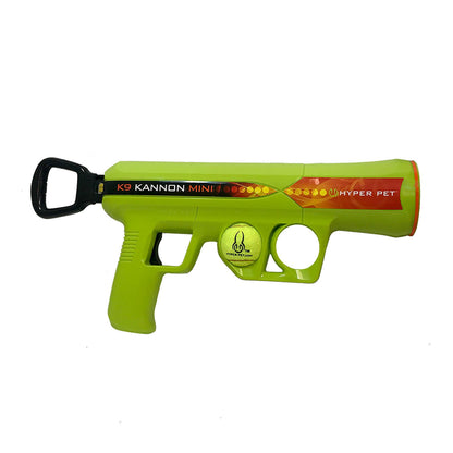 K9 Kannon Dog Tennis Ball Launcher Interactive Dog Toy with 1 Dog Ball, Green, ball launcher, ball thrower for dogs