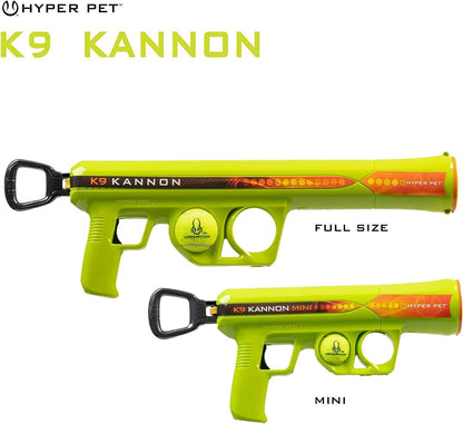 K9 Kannon Dog Tennis Ball Launcher Interactive Dog Toy with 1 Dog Ball, Green, ball launcher, ball thrower for dogs