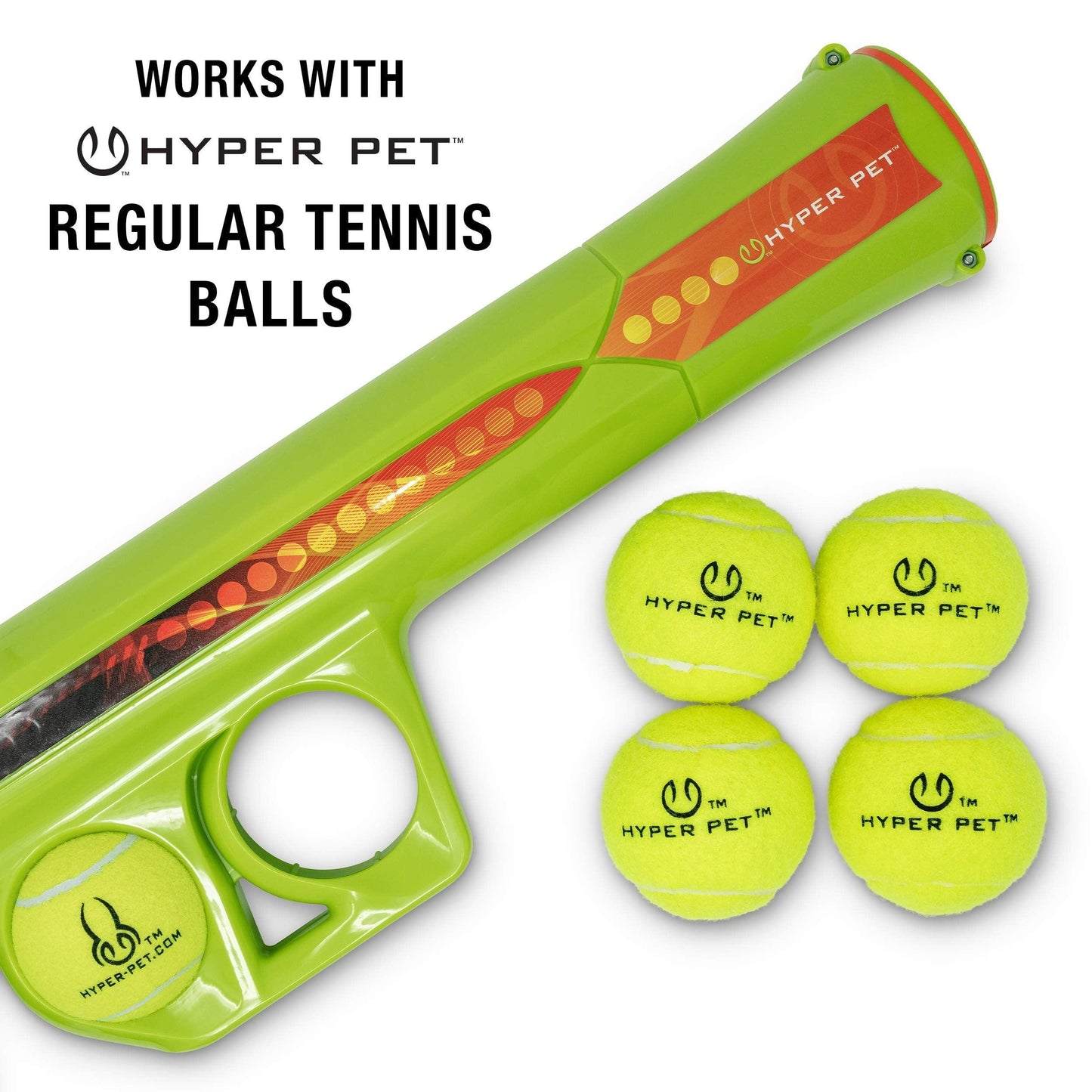 K9 Kannon Dog Tennis Ball Launcher Interactive Dog Toy with 1 Dog Ball, Green, ball launcher, ball thrower for dogs